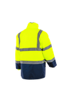 Fluoreszierendes Gelb + Marineblau