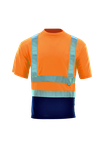 Pomarańczowy odblaskowy + Granatowy
