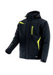 Czarny + Żółty odblaskowy