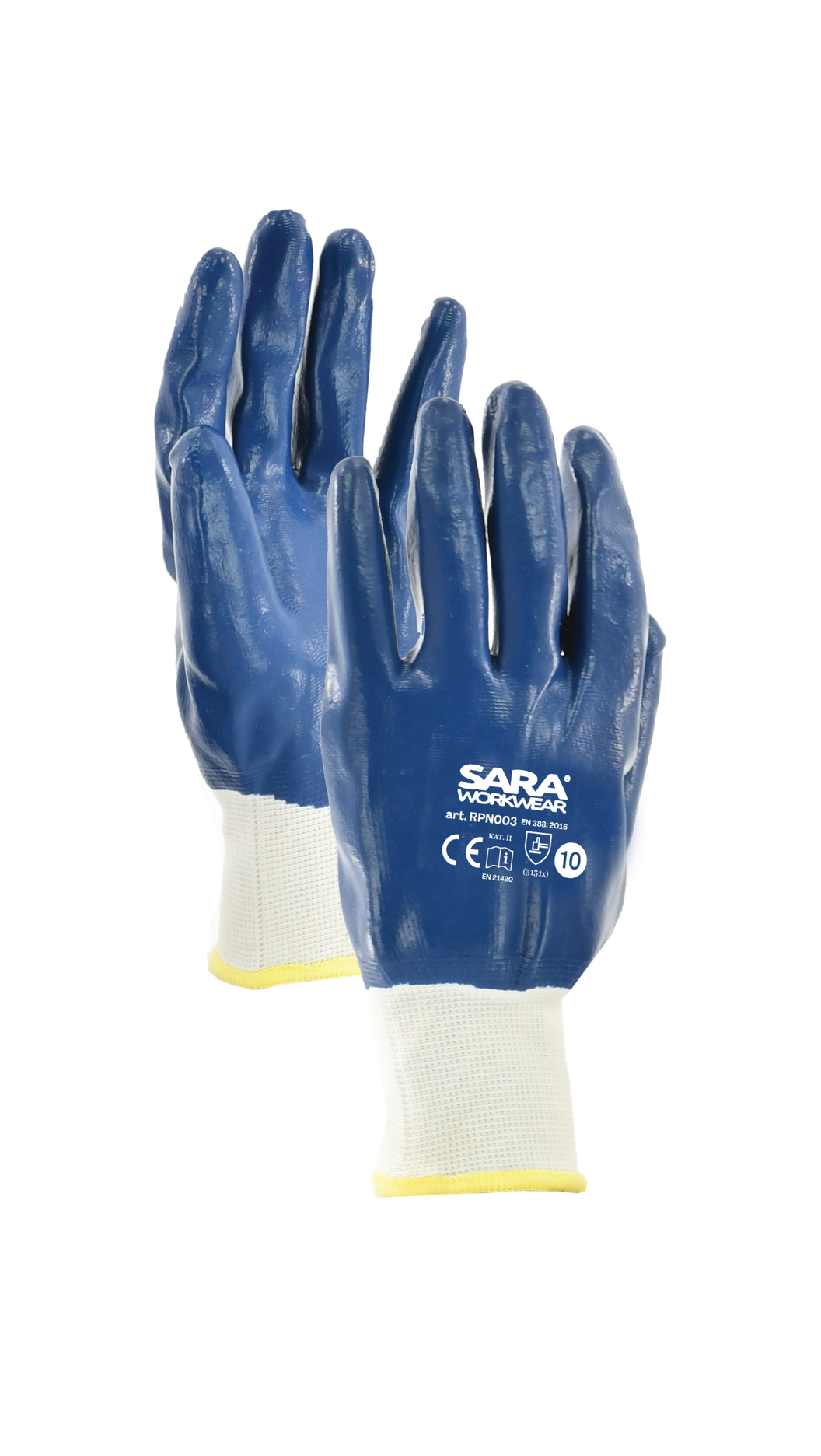 Rękawice powlekane nitrylem RPN003 NITRIL BLUE