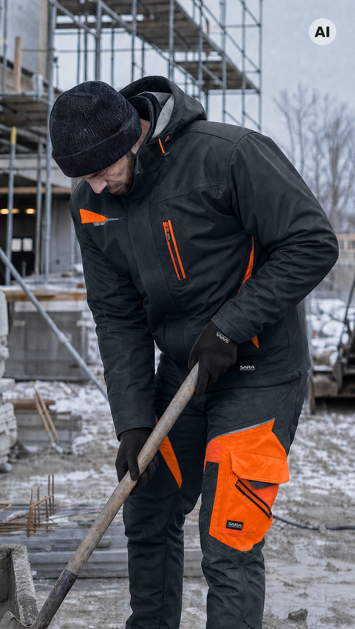 Kurtka długa ocieplana COMFORT WINTER