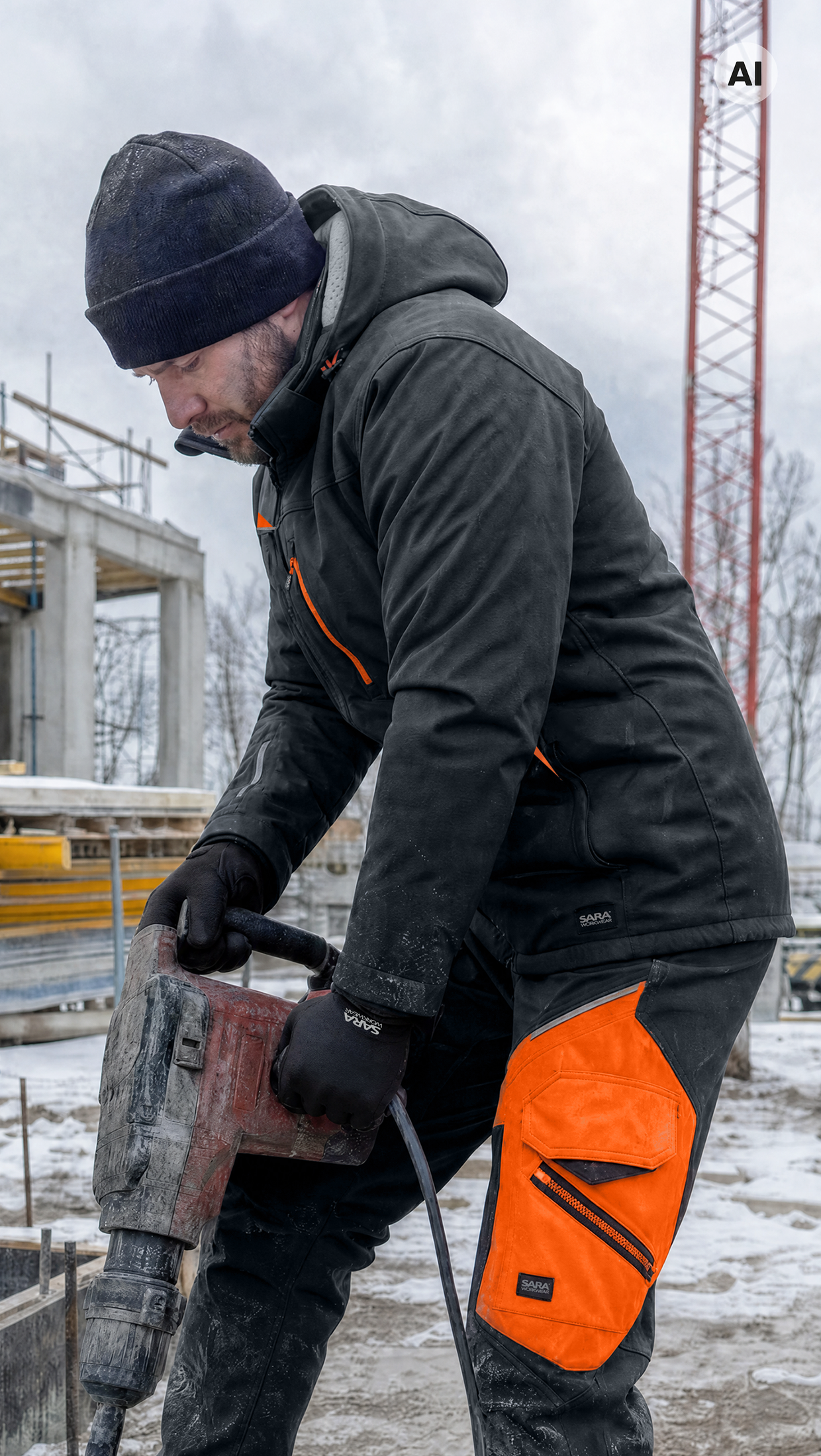Kurtka długa ocieplana COMFORT WINTER