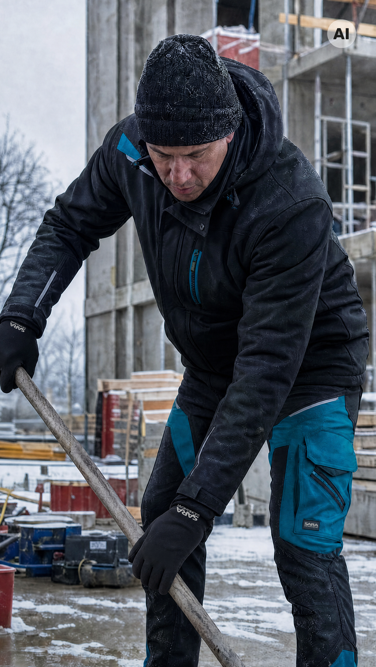 Kurtka długa ocieplana COMFORT WINTER
