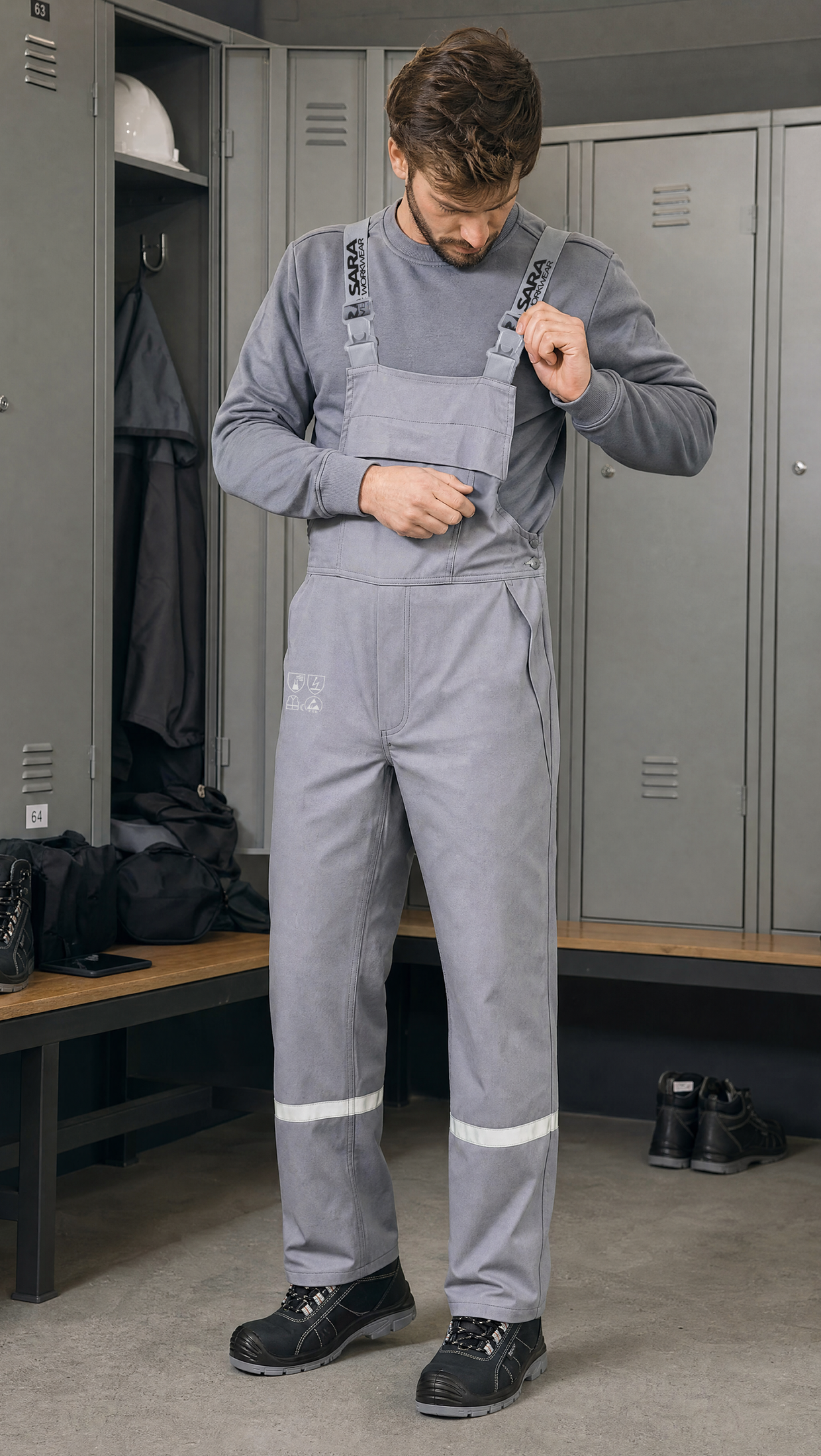 Spodnie ogrodniczki CHEMIK AS