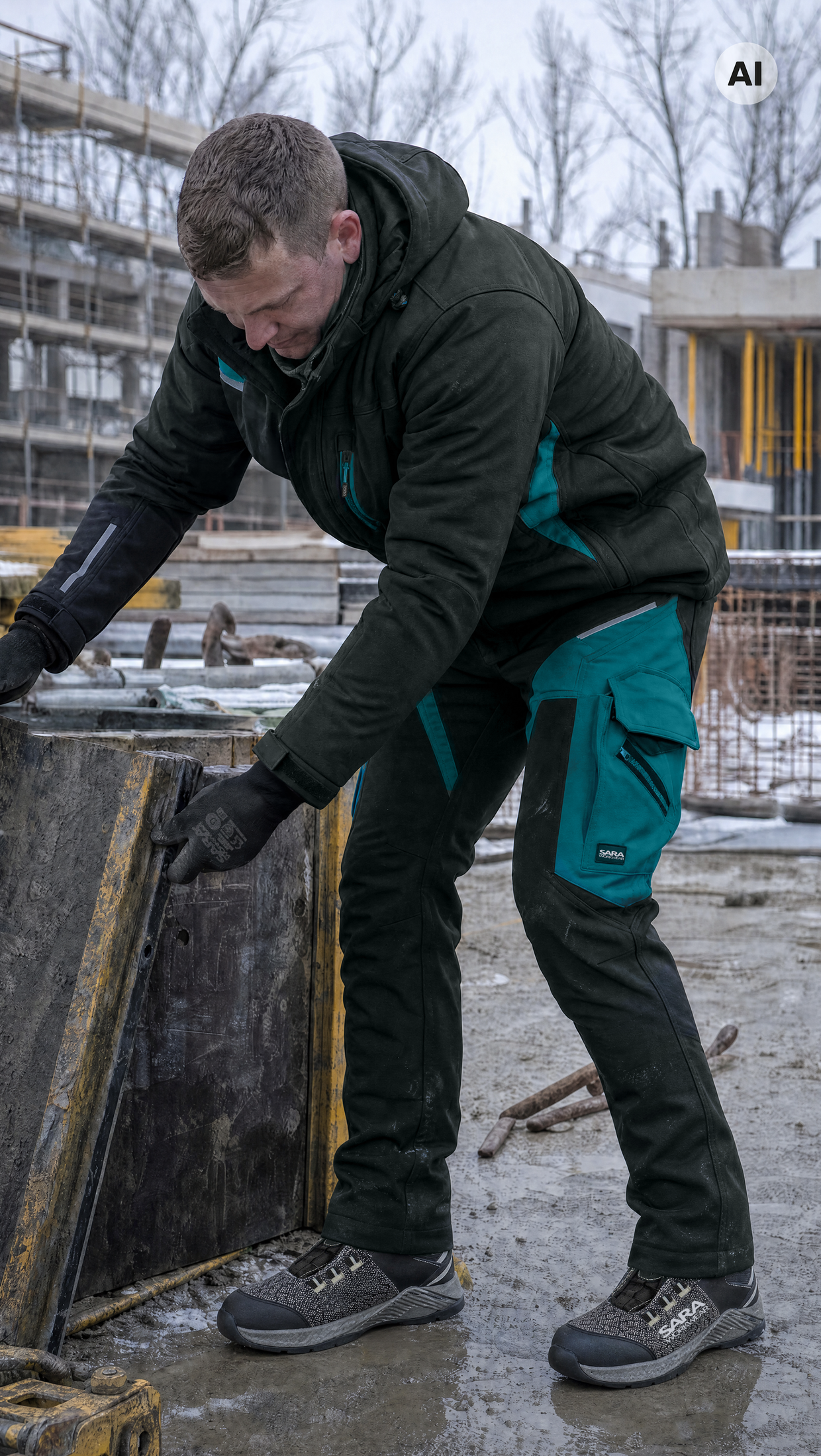 Spodnie do pasa softshell COMFORT WINTER