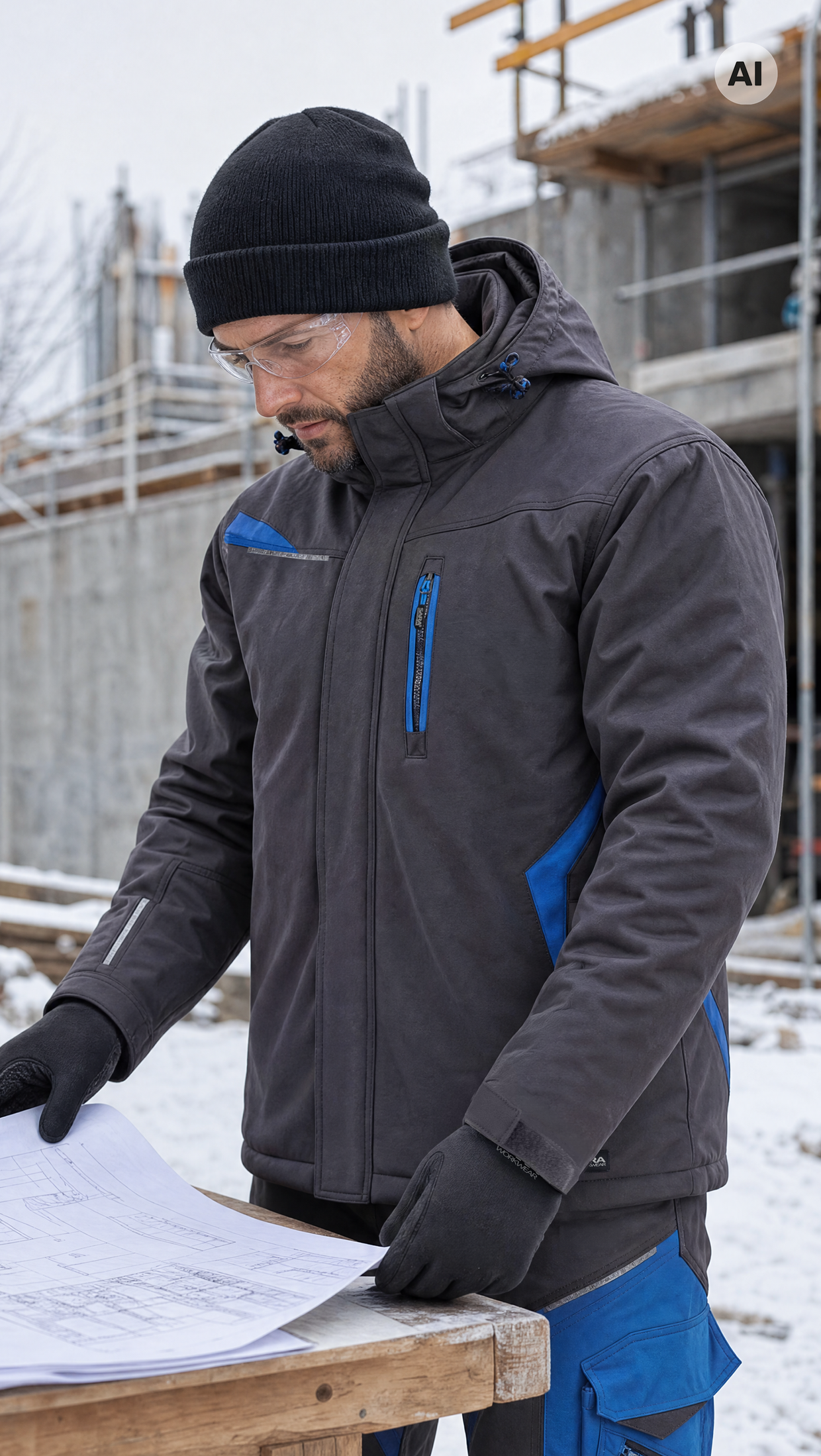 Kurtka długa ocieplana COMFORT WINTER