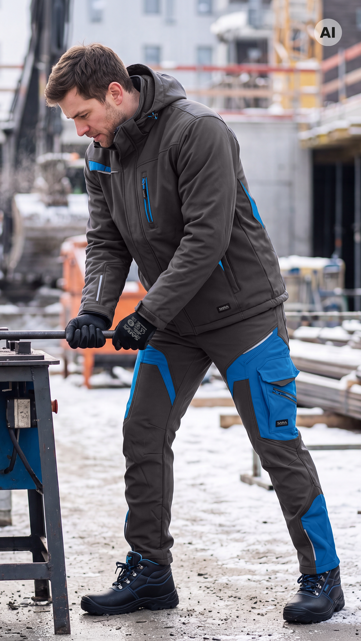 Spodnie do pasa softshell COMFORT WINTER