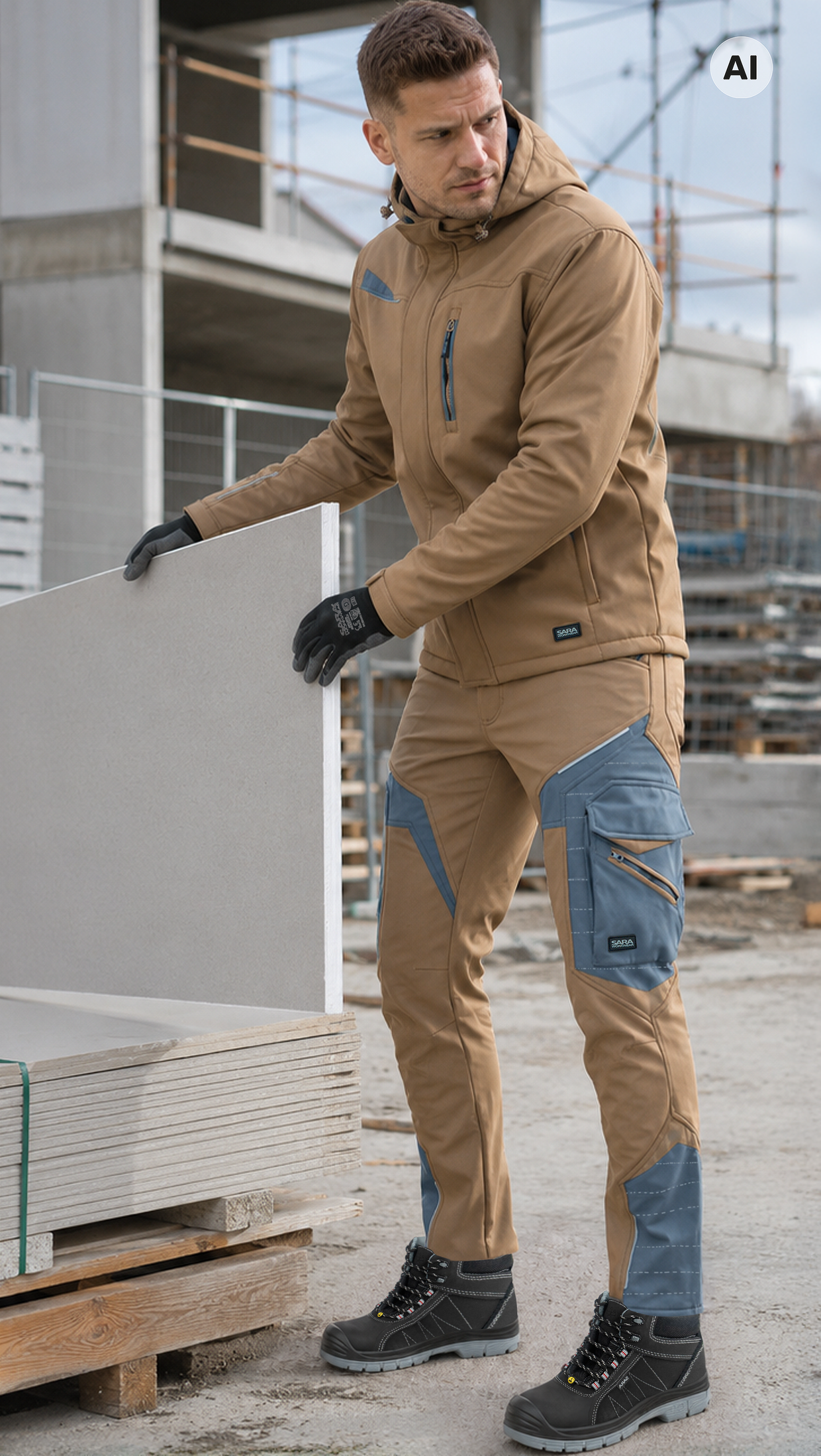 Spodnie do pasa softshell COMFORT WINTER