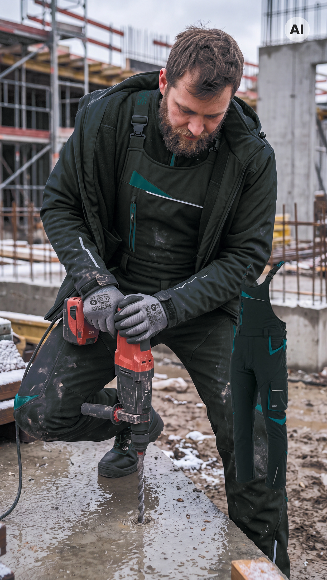 Gefütterte Latzhose COMFORT WINTER
