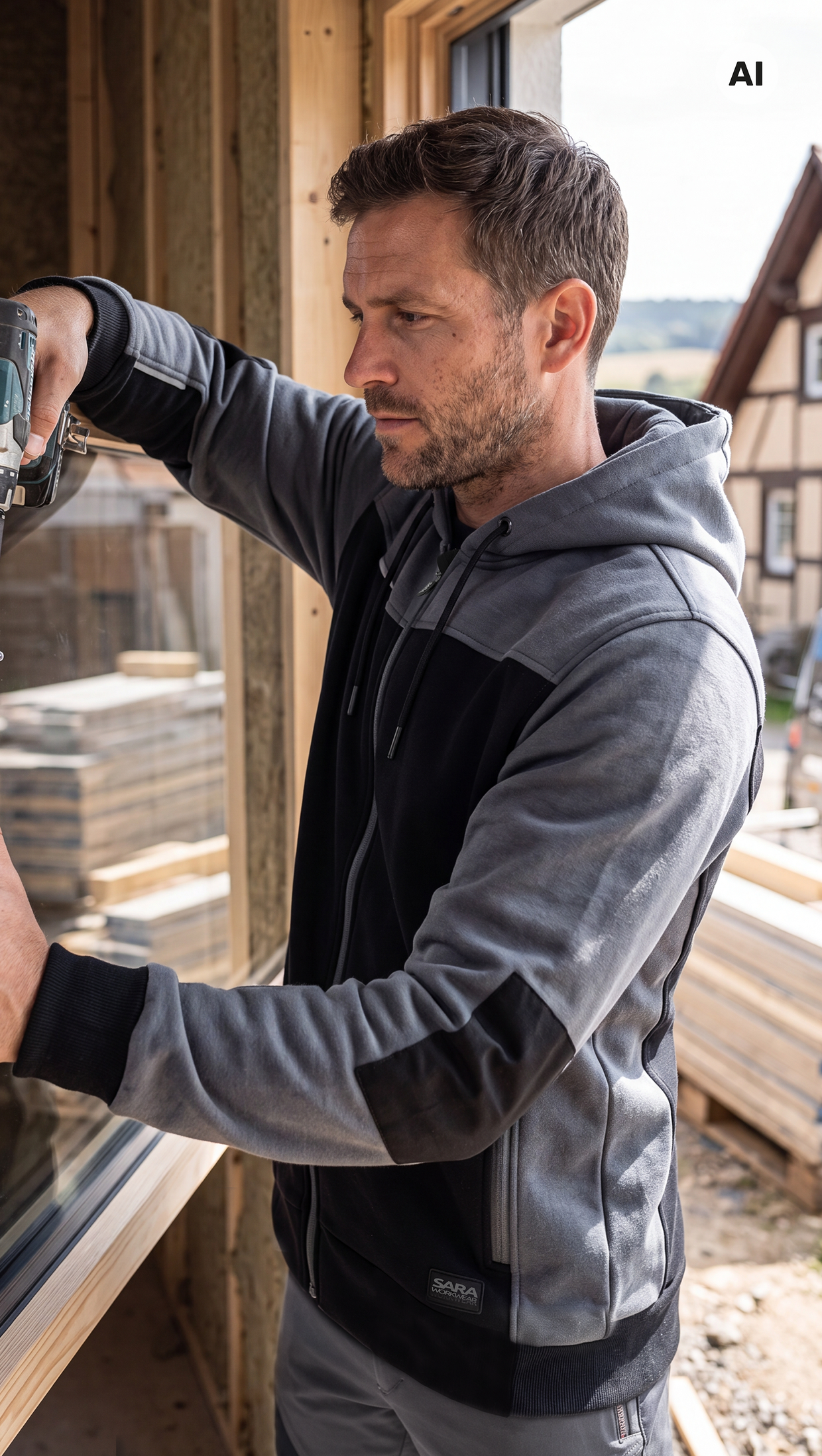 Kapuzenjacke mit Reißverschluss COMFORT PLUS