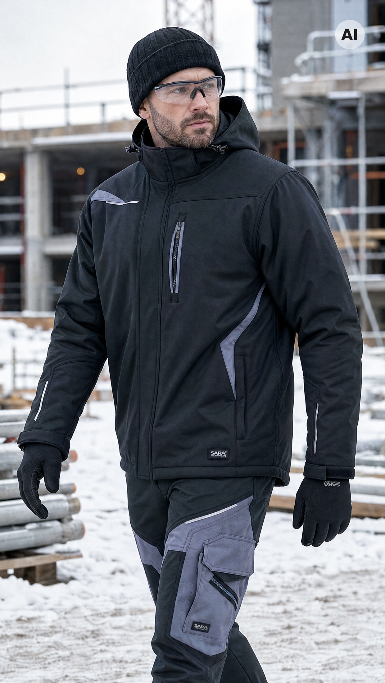 Lange gefütterte Jacke COMFORT WINTER
