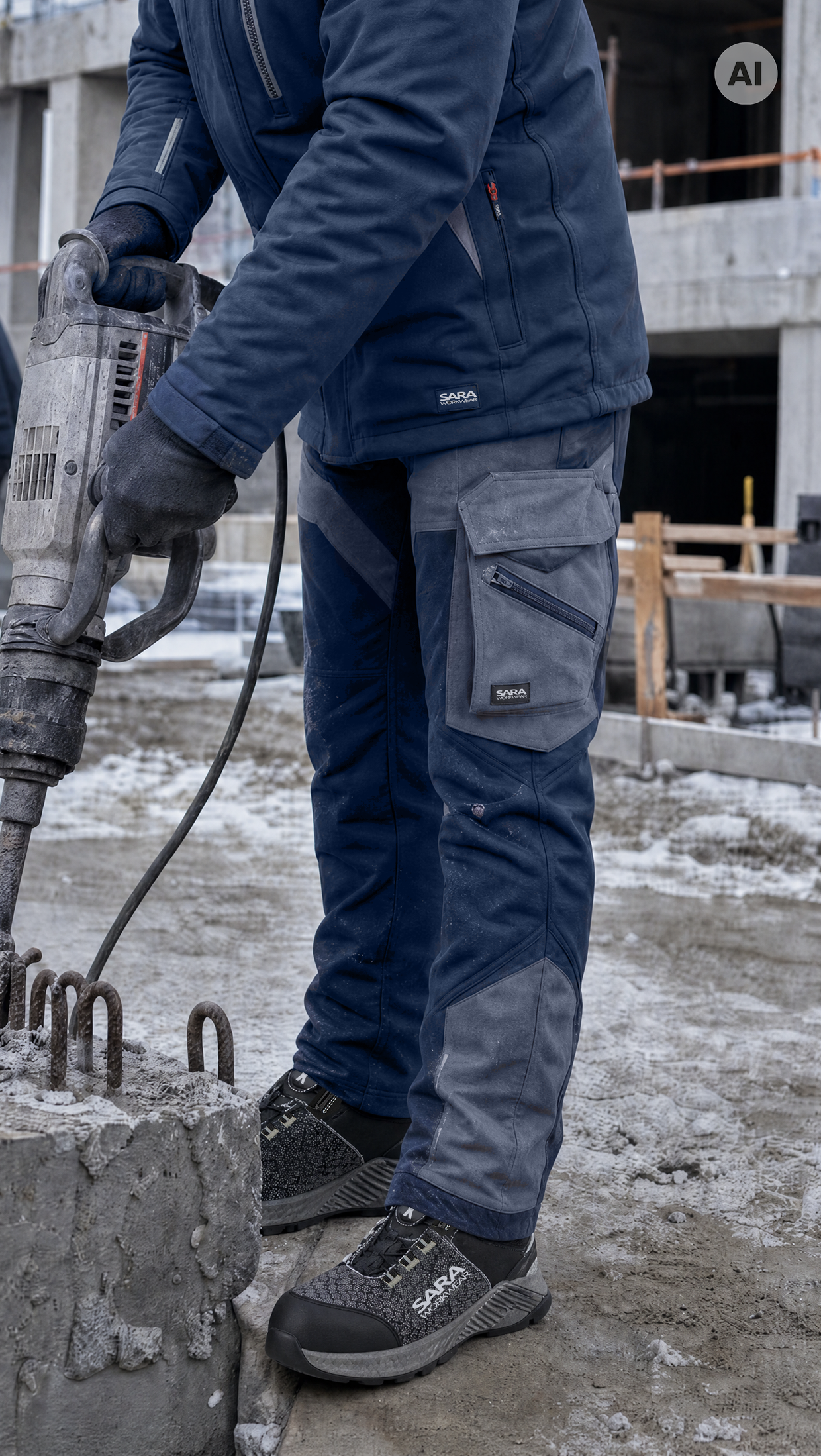 Spodnie do pasa softshell COMFORT WINTER
