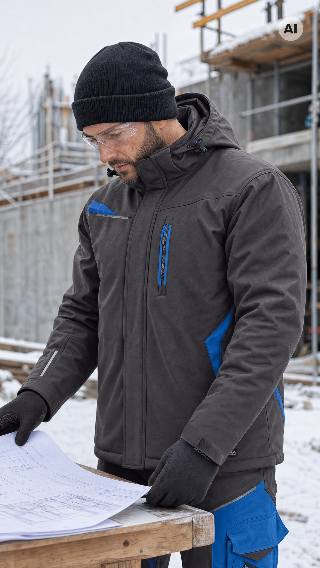 Lange gefütterte Jacke COMFORT WINTER