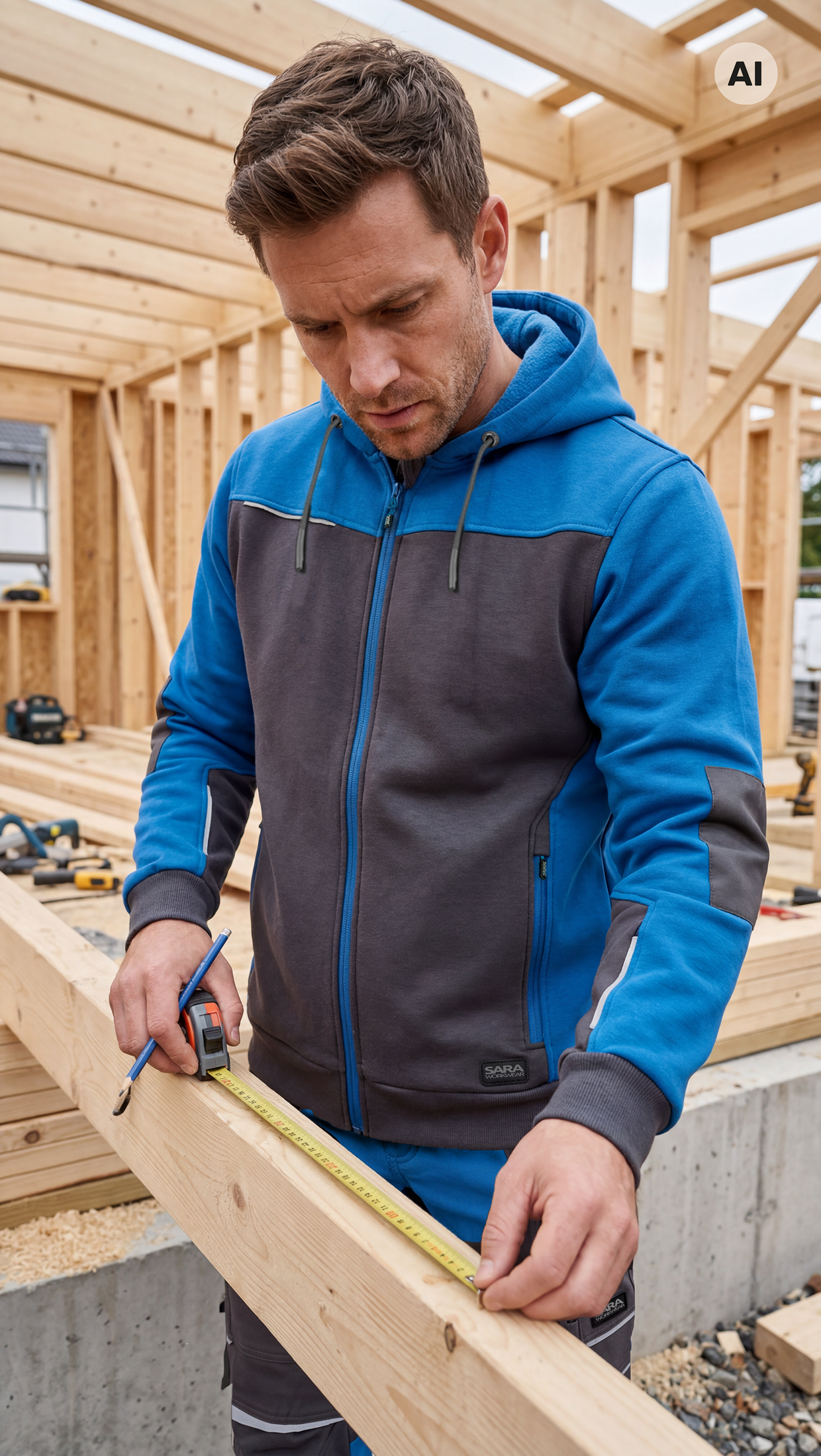 Kapuzenjacke mit Reißverschluss COMFORT PLUS