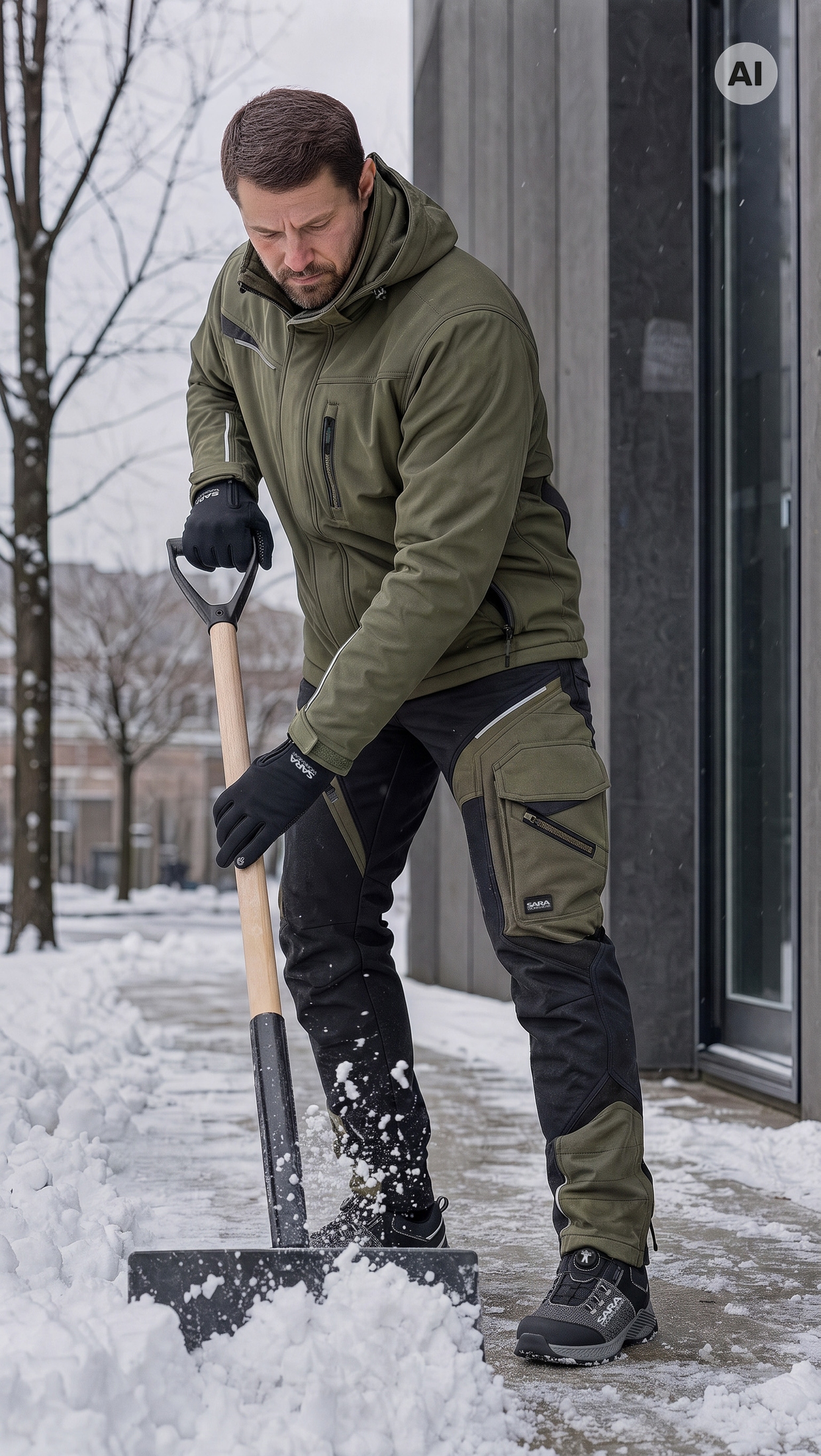 Spodnie do pasa softshell COMFORT WINTER