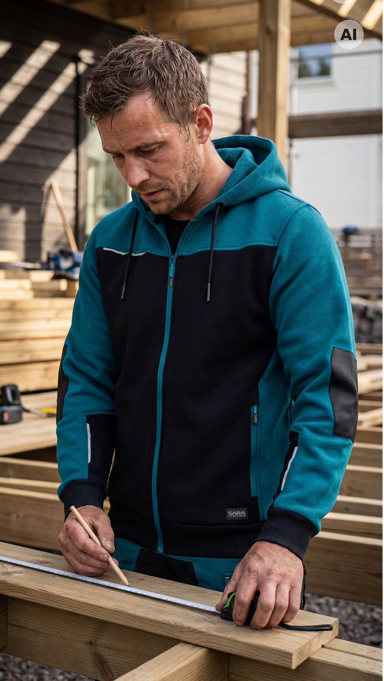 Kapuzenjacke mit Reißverschluss COMFORT PLUS