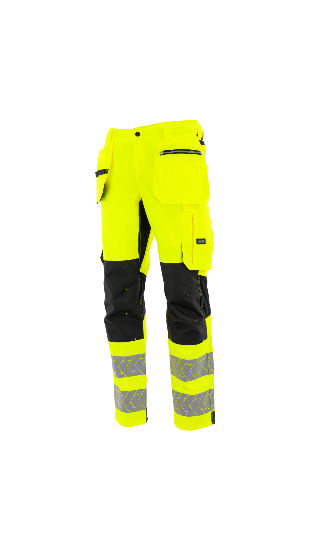Spodnie do pasa monterskie MONTER HI-VIS