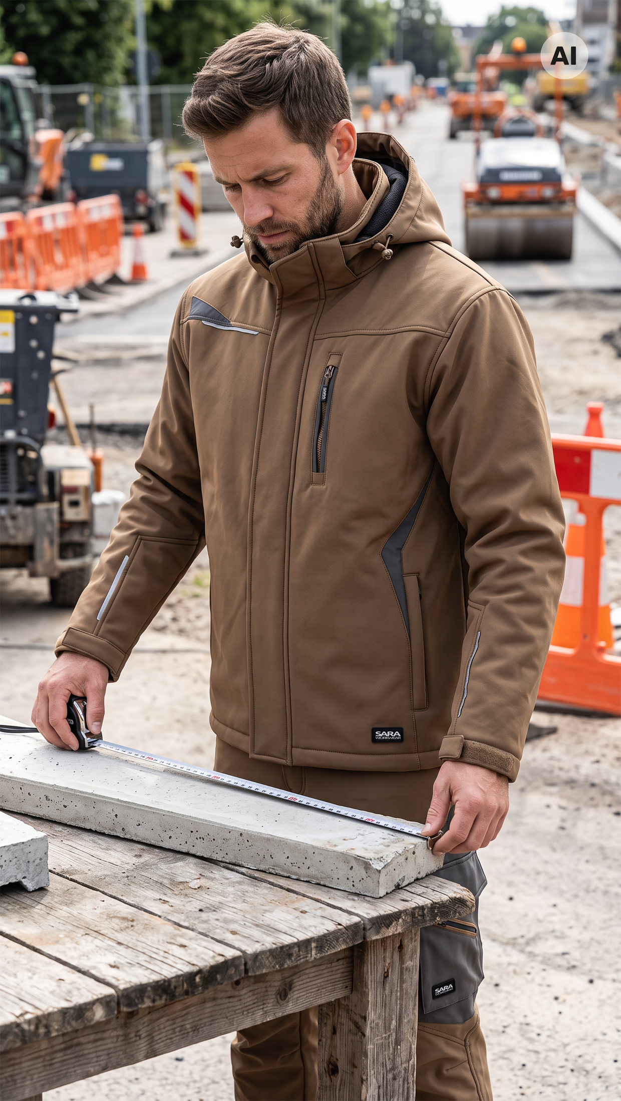 Lange gefütterte Jacke COMFORT WINTER