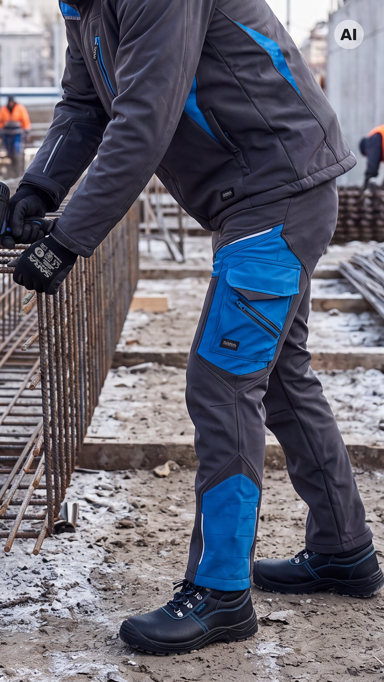 Spodnie do pasa softshell COMFORT WINTER