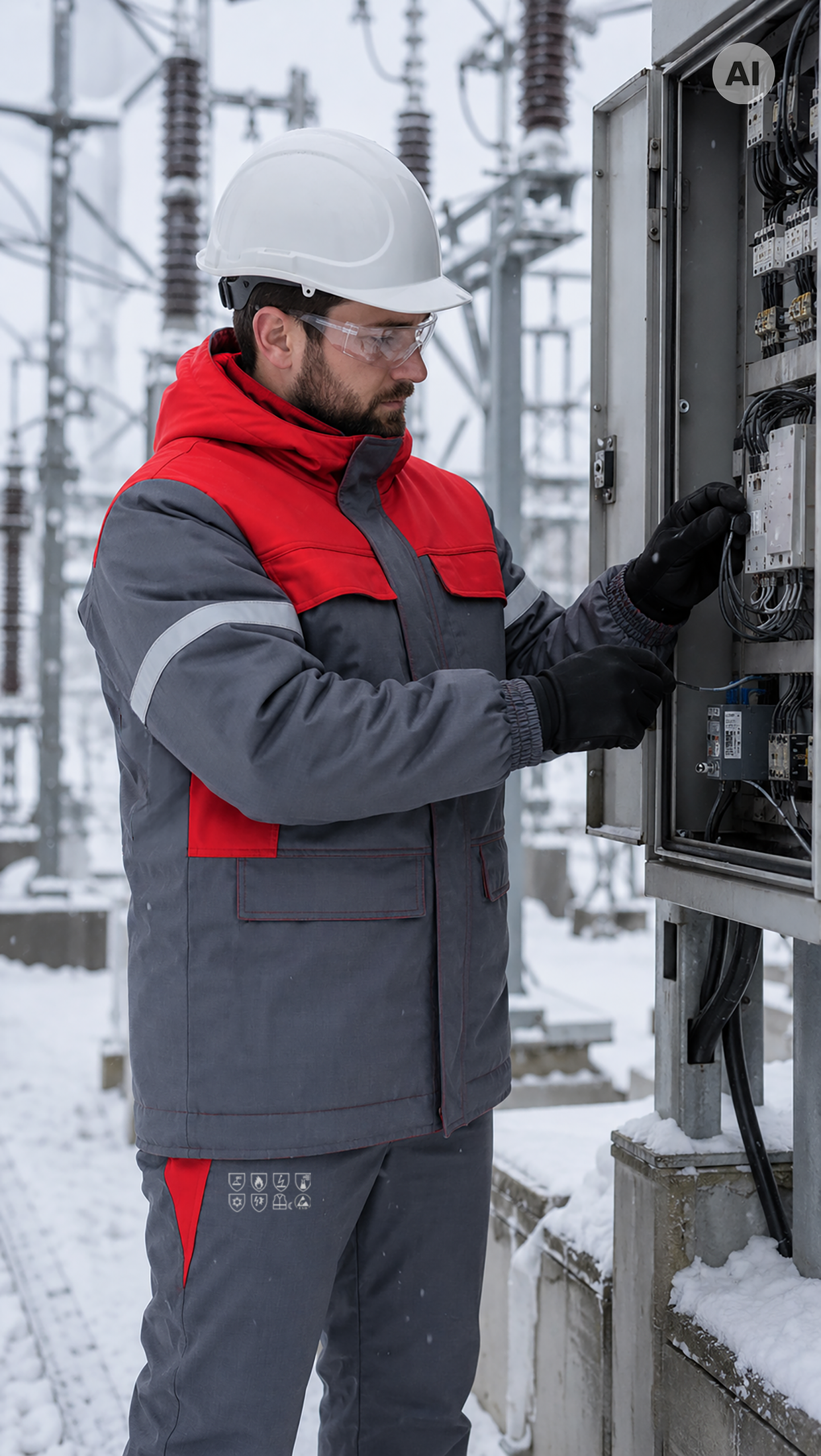 Lange Kälteschutzjacke GROM 5 IN 1 WINTER