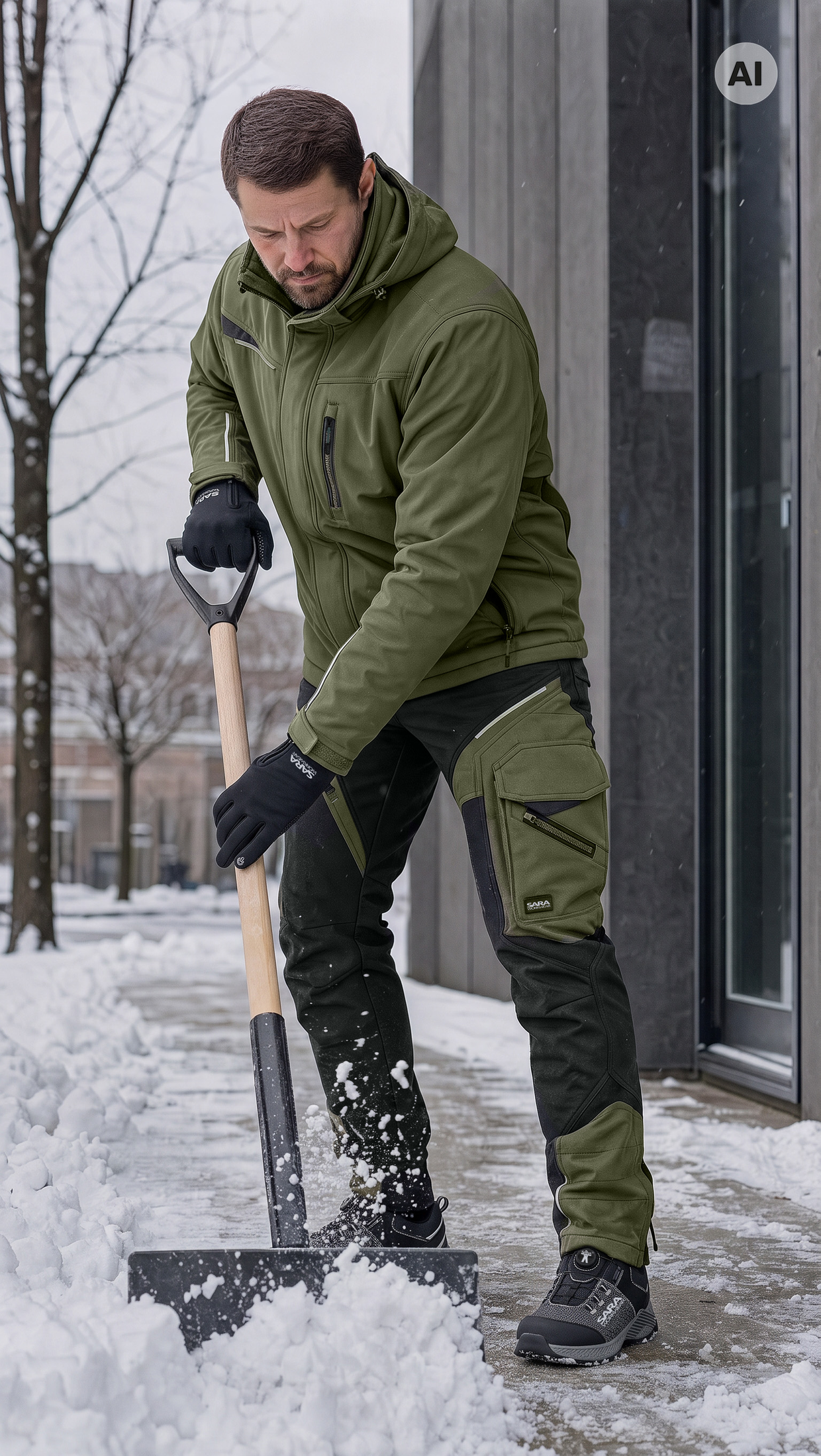 Spodnie do pasa softshell COMFORT WINTER