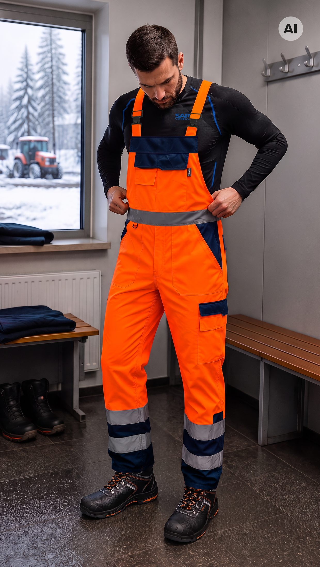 Gefütterte Latzhose DROGOWIEC WINTER