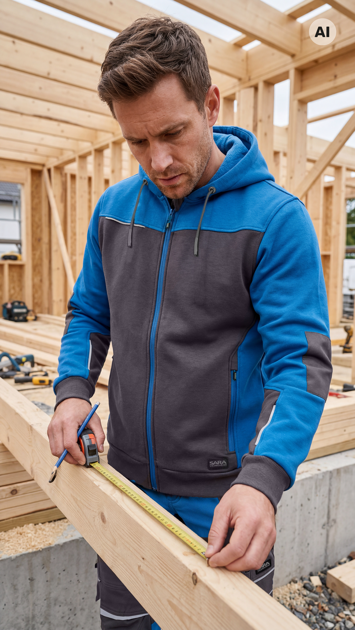 Kapuzenjacke mit Reißverschluss COMFORT PLUS