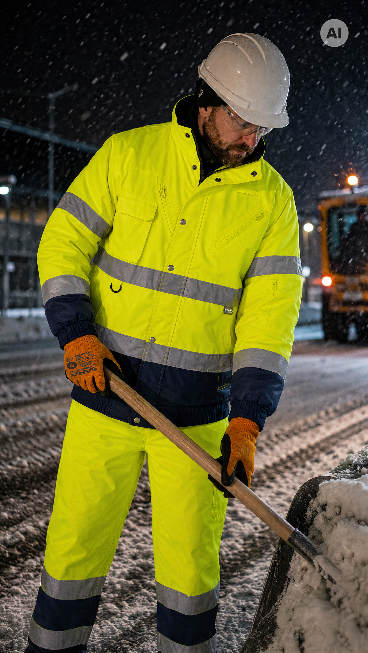 Kurze gefütterte Jacke 3 in 1 DROGOWIEC WINTER