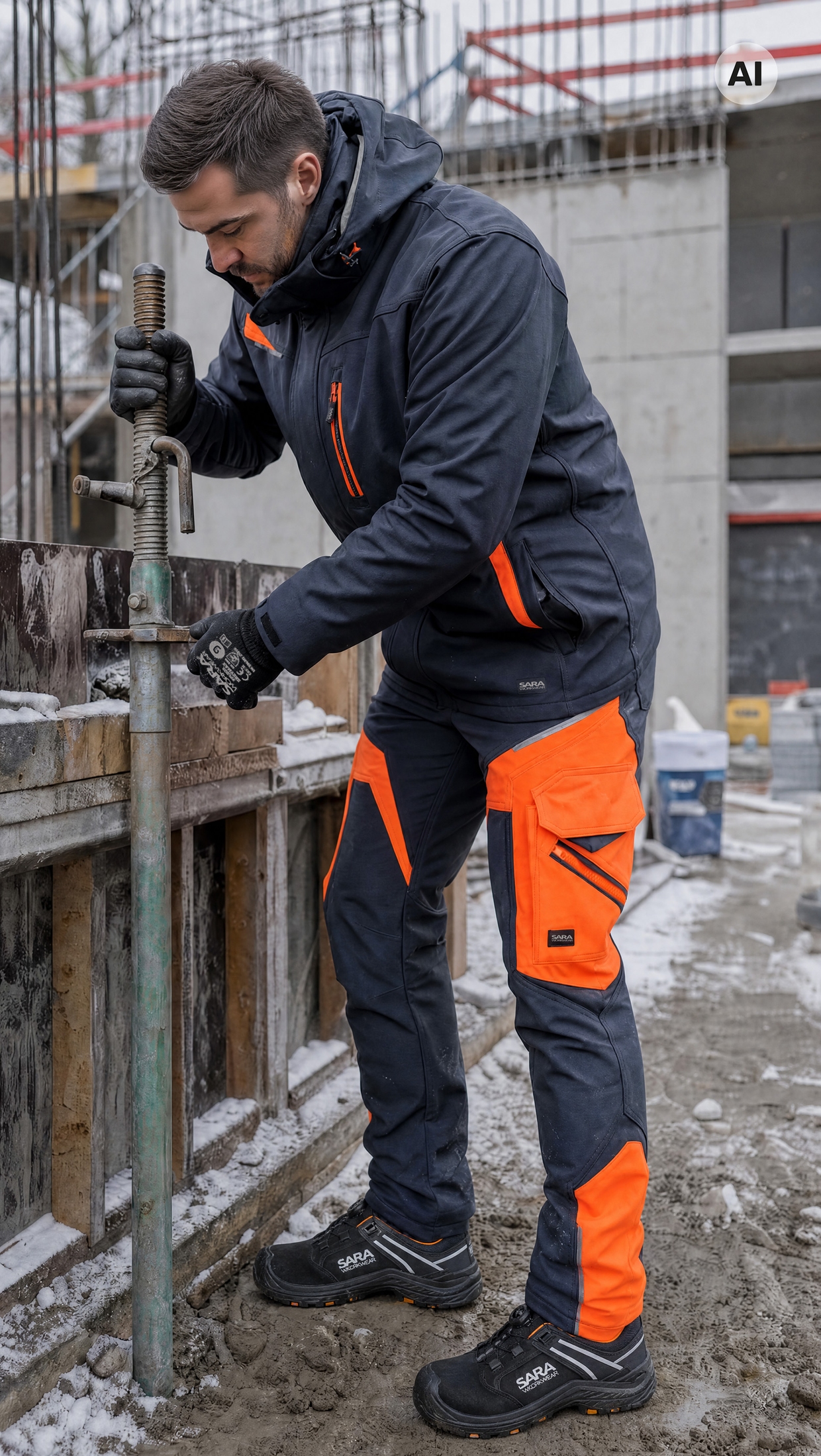 Spodnie do pasa softshell COMFORT WINTER