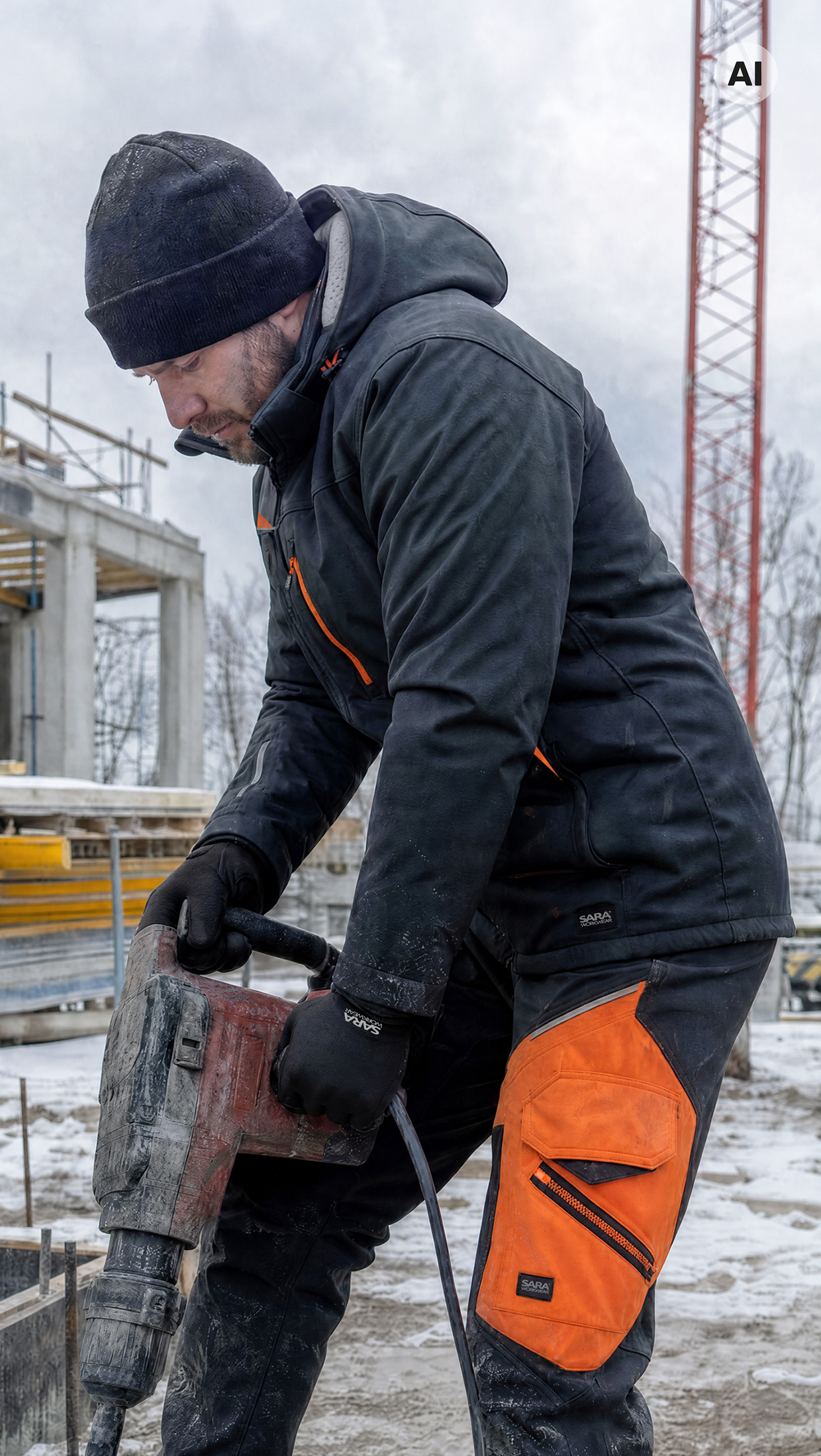 Kurtka długa ocieplana COMFORT WINTER