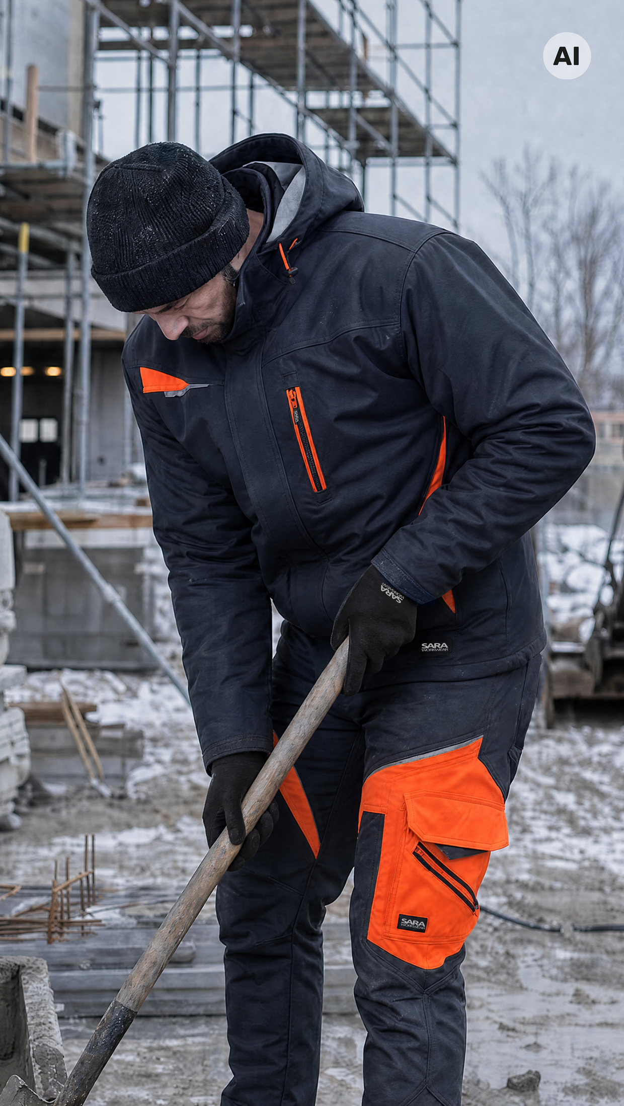 Kurtka długa ocieplana COMFORT WINTER