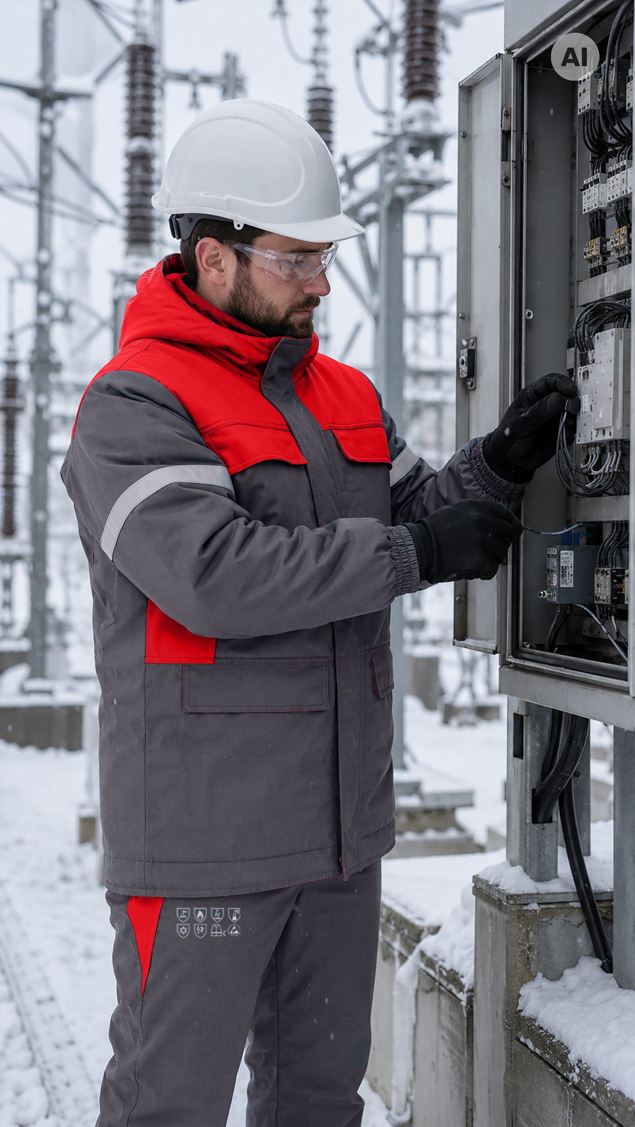 Lange Kälteschutzjacke GROM 5 IN 1 WINTER