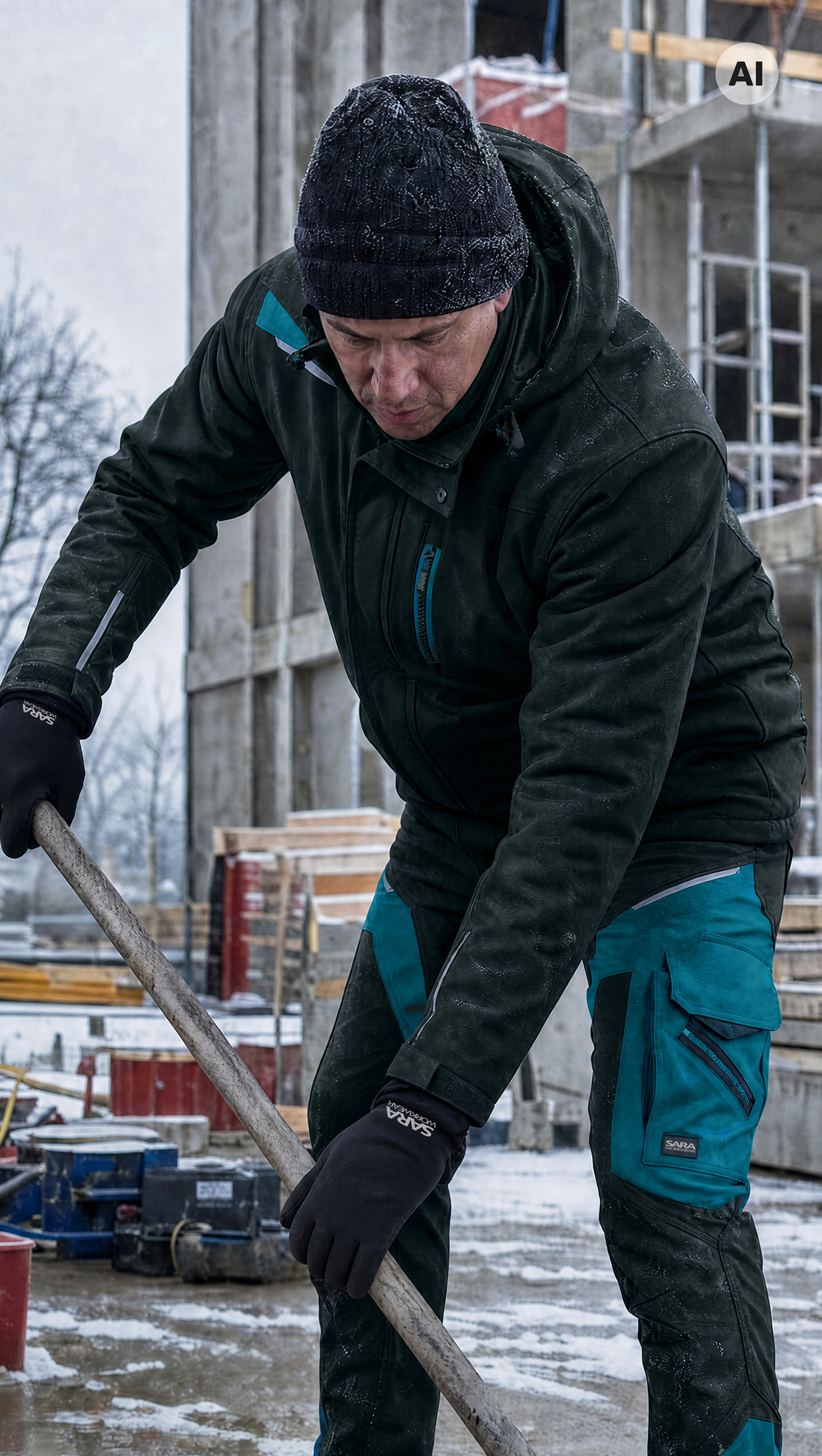 Lange gefütterte Jacke COMFORT WINTER