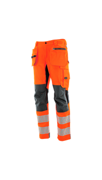 Spodnie do pasa monterskie MONTER HI-VIS