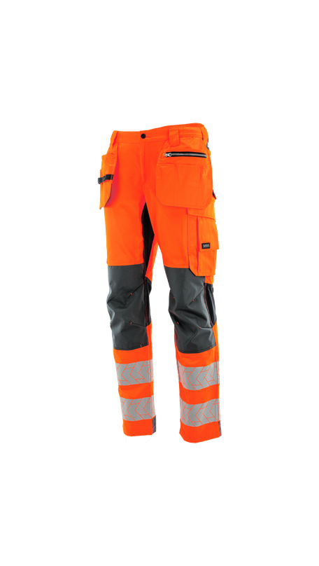 Spodnie do pasa monterskie MONTER HI-VIS