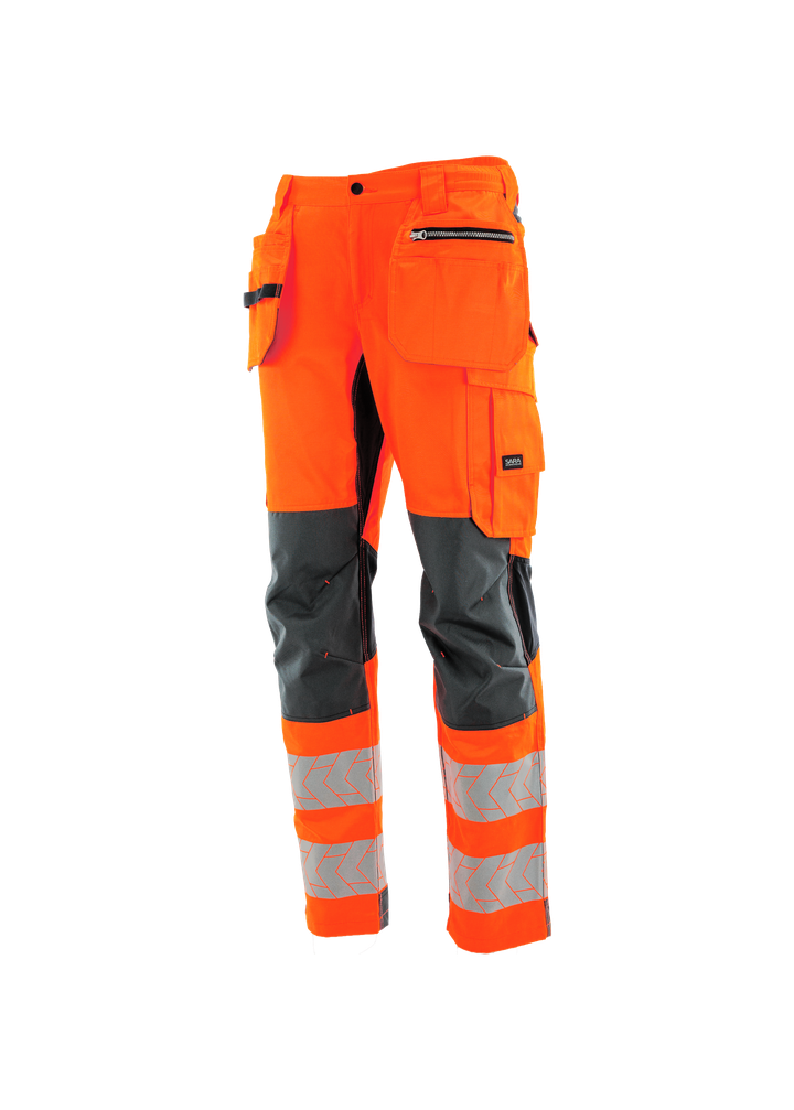 Spodnie do pasa monterskie MONTER HI-VIS