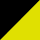 Czarny + Żółty odblaskowy
